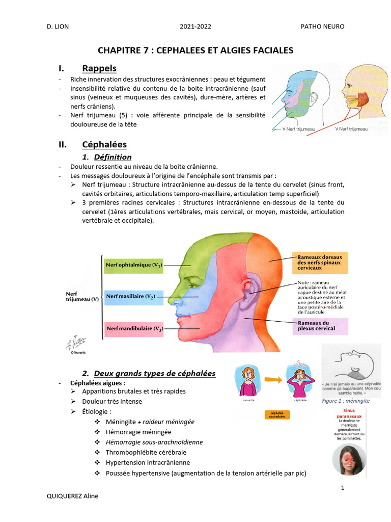 Céphalées : Types, Causes et Traitements | PDF | Céphalée | Migraine