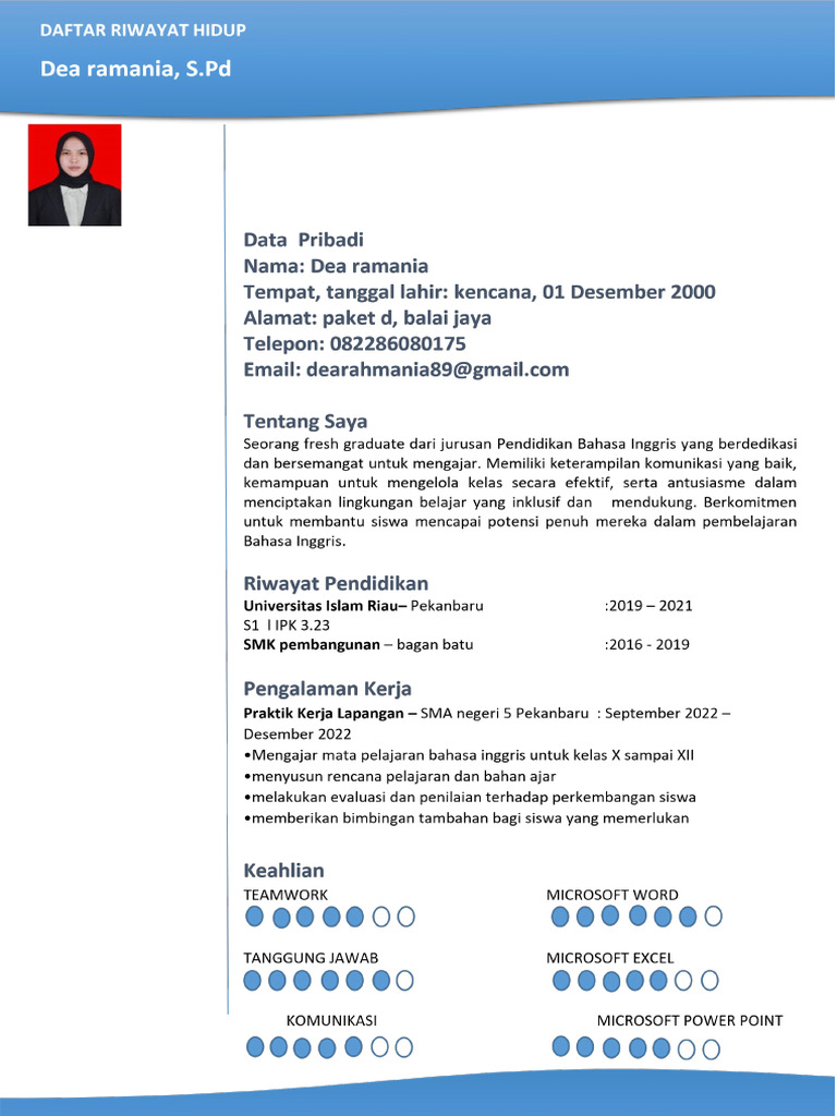CV. Dea | PDF