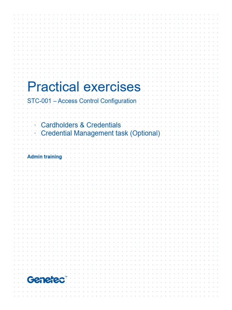 Access Control Configuration Training | PDF | System Software | Computing