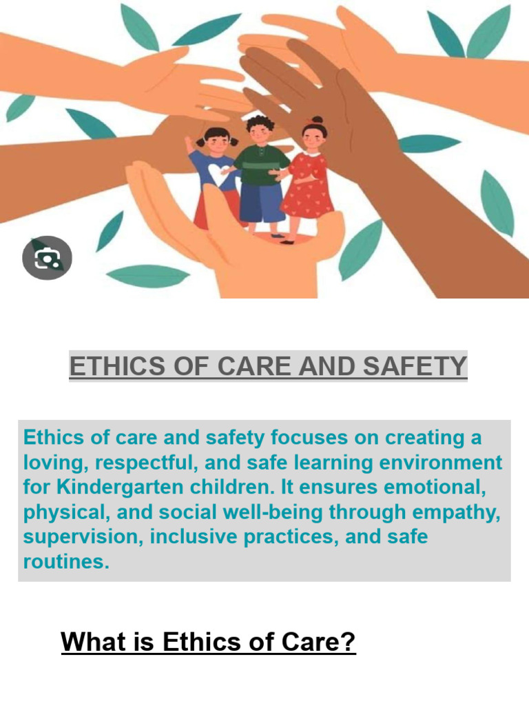 Ethics of Care and Safety in Kindergarten | PDF