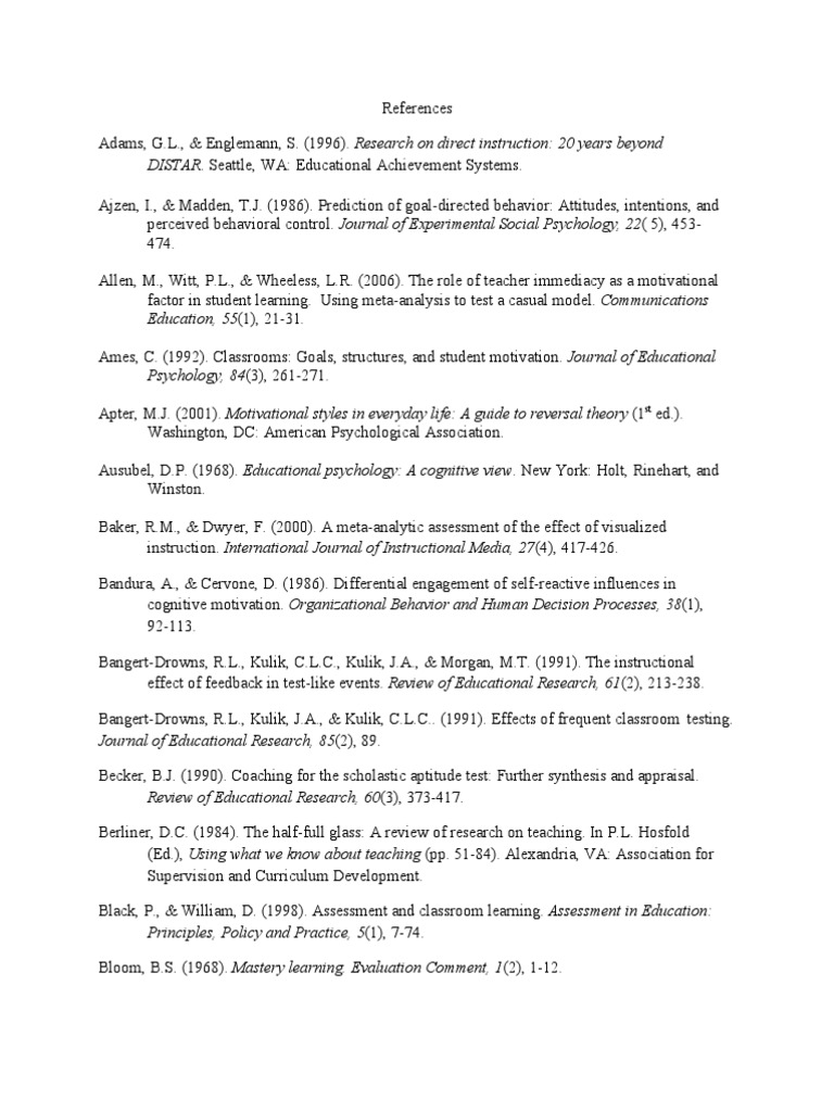 References Final | PDF