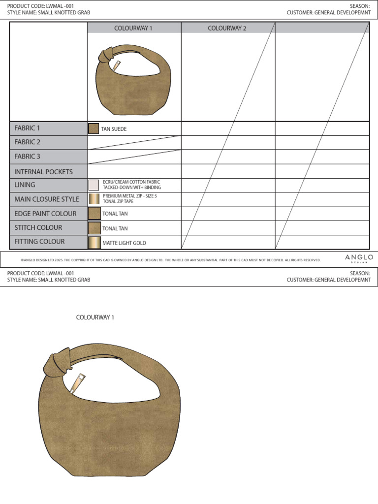LWMAL001 - Small Suede Knotted Grab | PDF | Seam (Sewing)