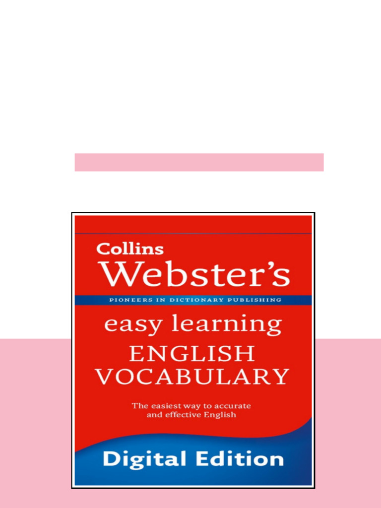 Websters Easy Learning English Vocabulary Collins Websters Easy ...