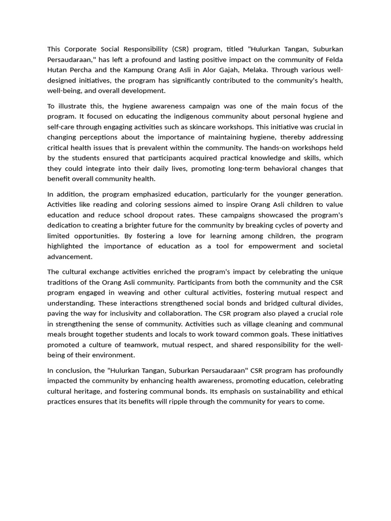 This Corporate Social Responsibility | PDF | Corporate Social ...