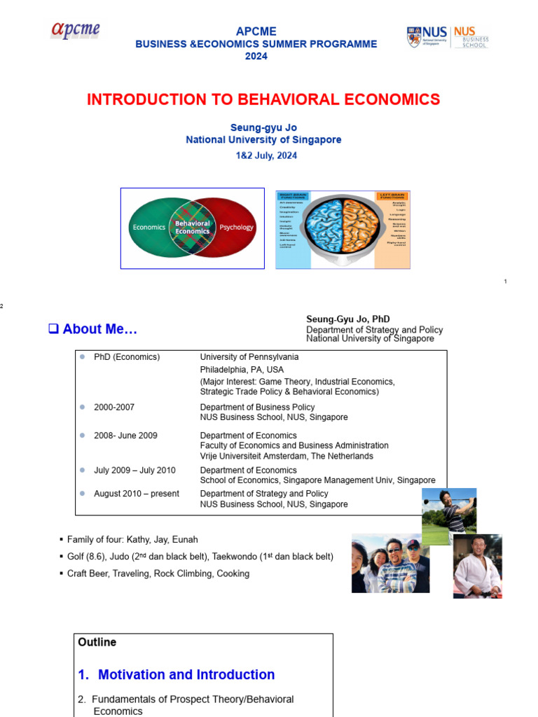 Behavioral Economics Fundamentals Explained | PDF | Behavioral ...