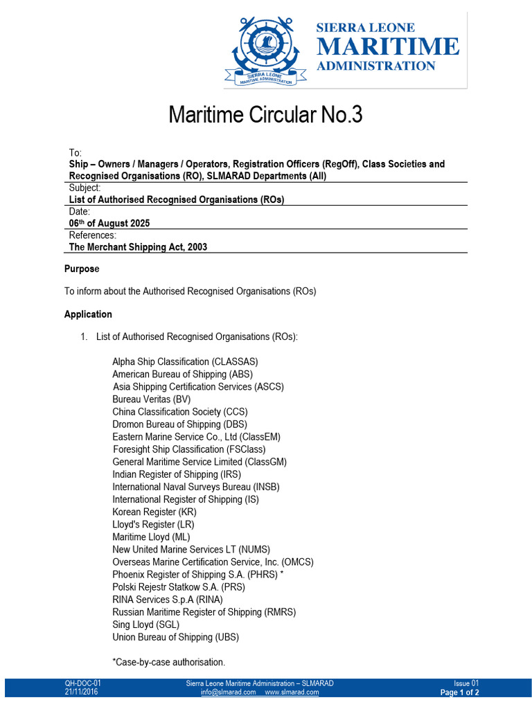 MC3 (Rev.11) | PDF | Shipping | Water Transport