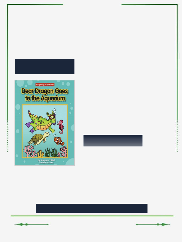 Dear Dragon Goes to the Aquarium Margaret Hillert eBook latest full ...