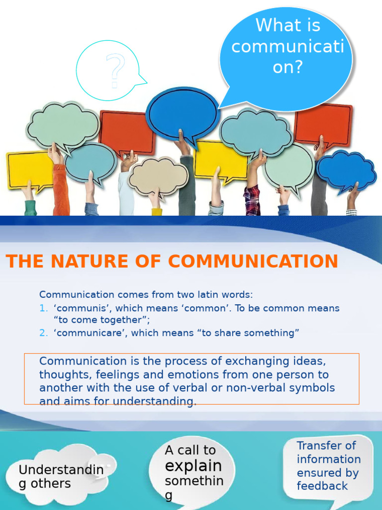 Understanding Communication Basics | PDF | Communication | Social ...
