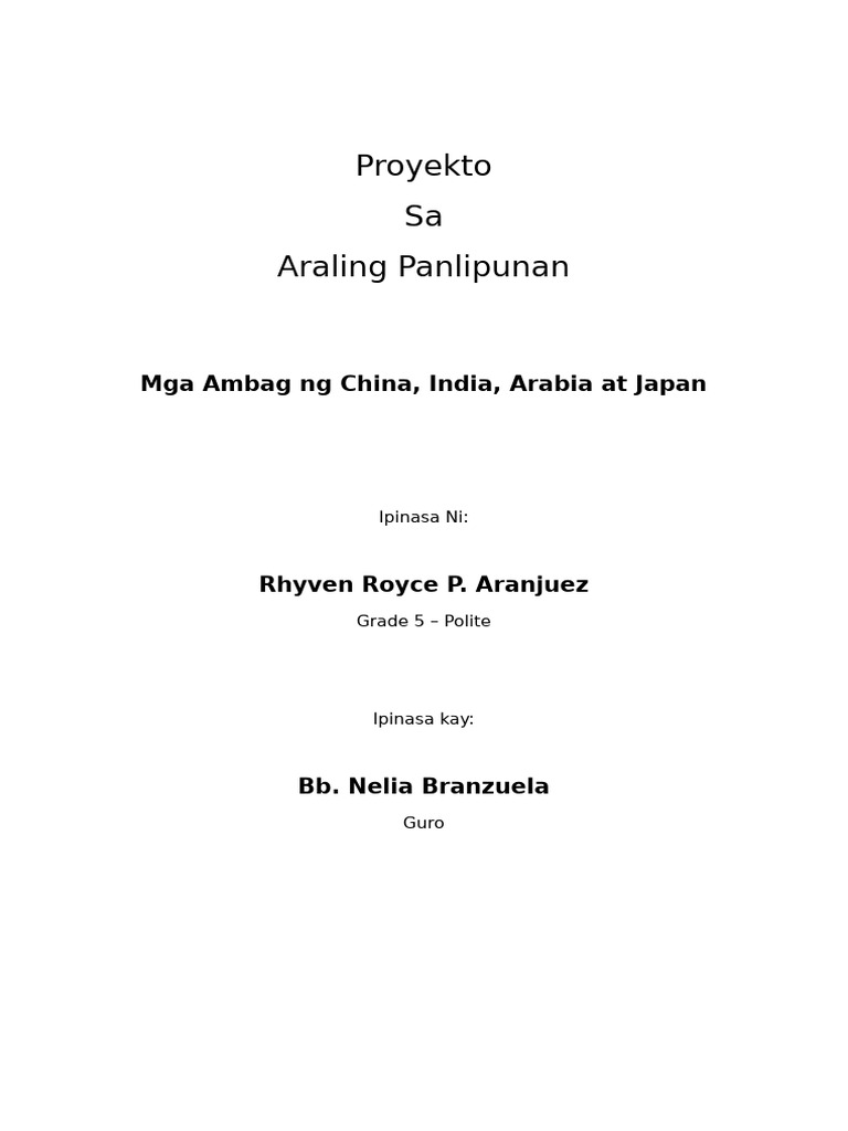 Mga Ambag | PDF