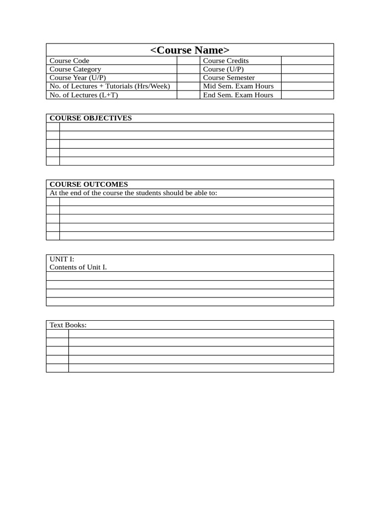 Course Overview and Structure Details | PDF