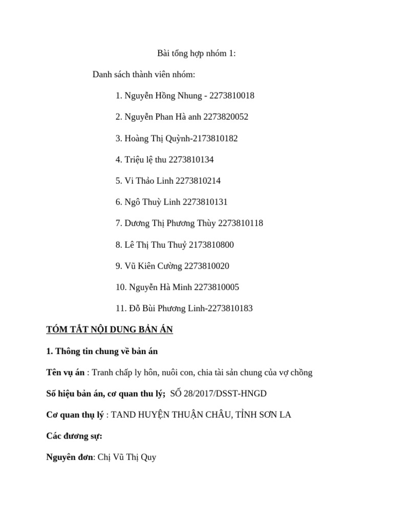 Bài T NG H P Nhóm 1 - KSV | PDF