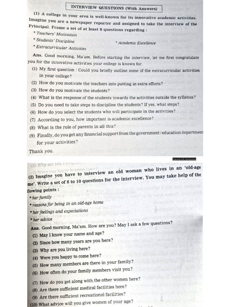 Interview Questions | PDF