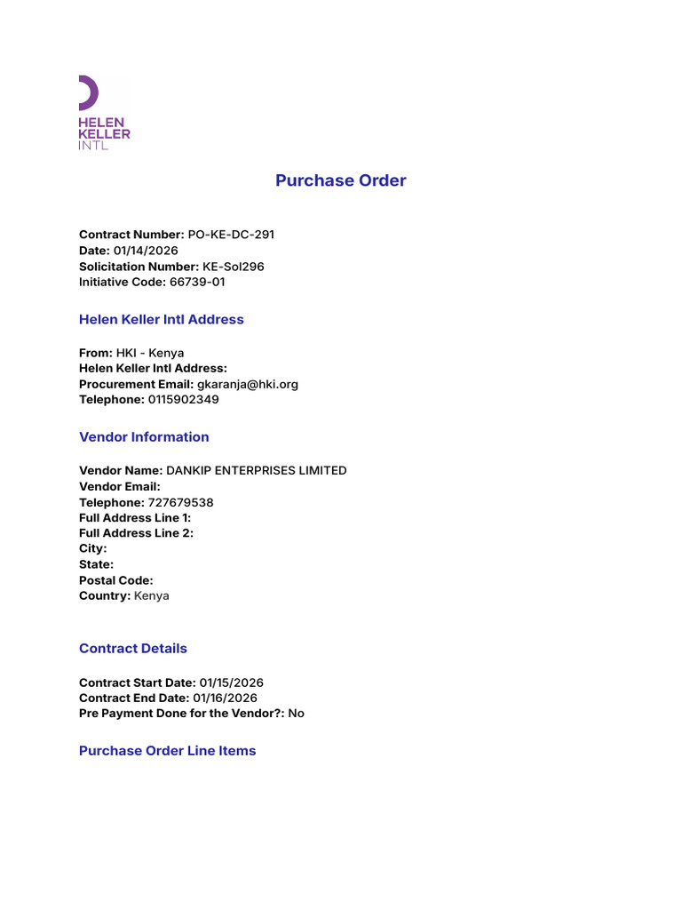 Purchase Order for Transportation Services | PDF | Indemnity | Legal ...