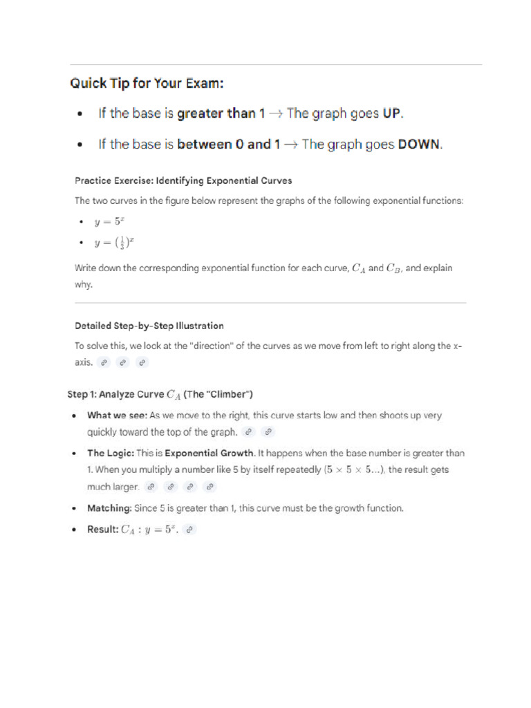 Exponential Curves - Example With Deatiled Illustrations | PDF
