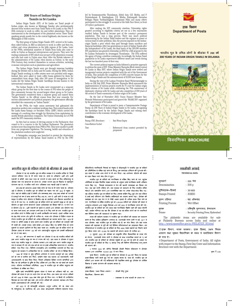 200 Years of Indian Tamils in Sri Lanka | PDF | Sri Lanka | Tamils