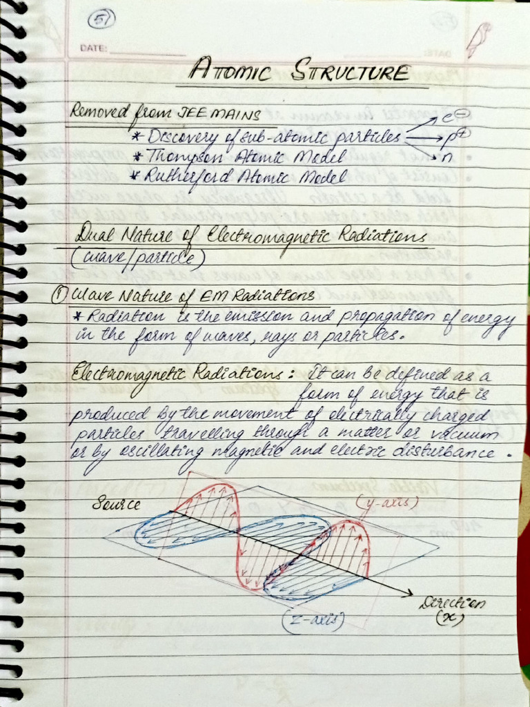Atomic Structure Aknotes | PDF