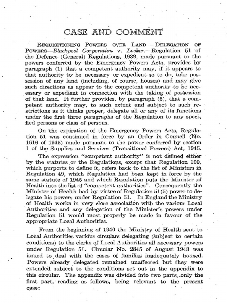 Delegation of Land Requisition Powers | PDF | Judgment (Law) | Tort