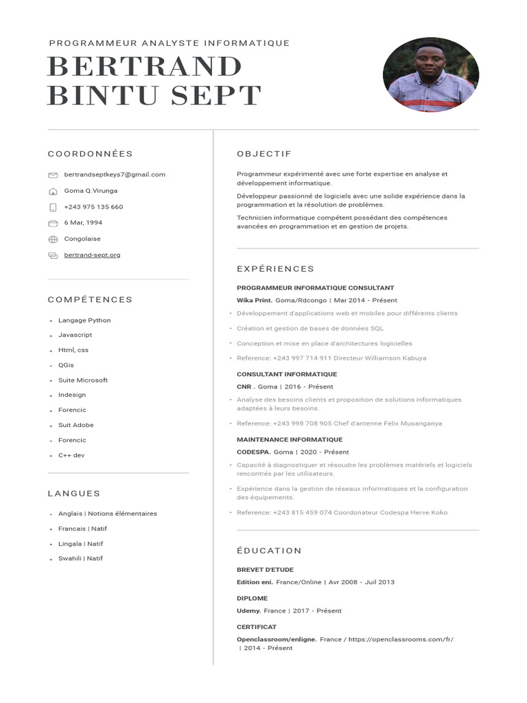 Programmeur Analyste Informatique Expert | PDF | Développement de ...