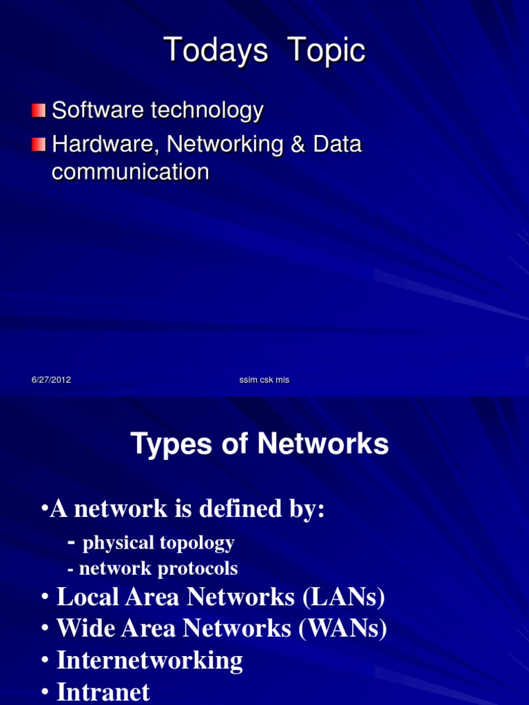 Lan, Wan, Intranet | PDF | Osi Model | Computer Network