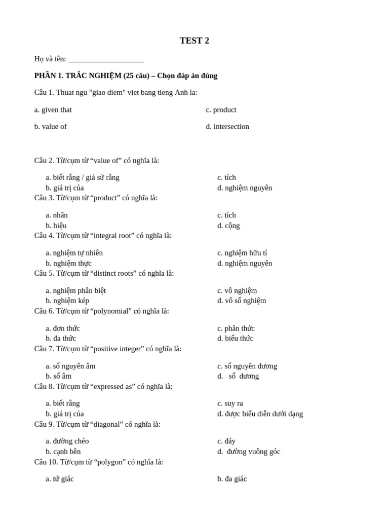 Test 2 | PDF