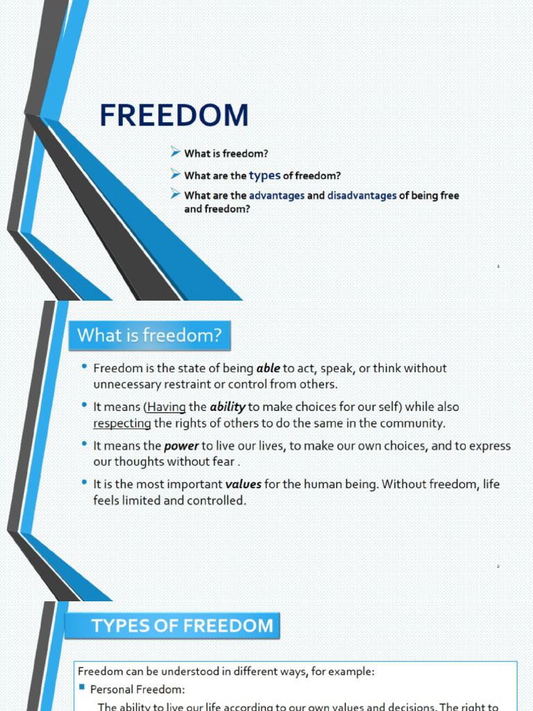 Freedom | PDF