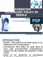 Information Technology Policy of Kerala+PPT