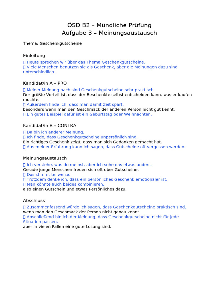 OSD B2 Aufgabe3 Geschenkgutscheine | PDF