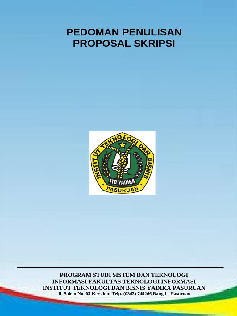 Panduan Proposal Skripsi TI Yadika | PDF