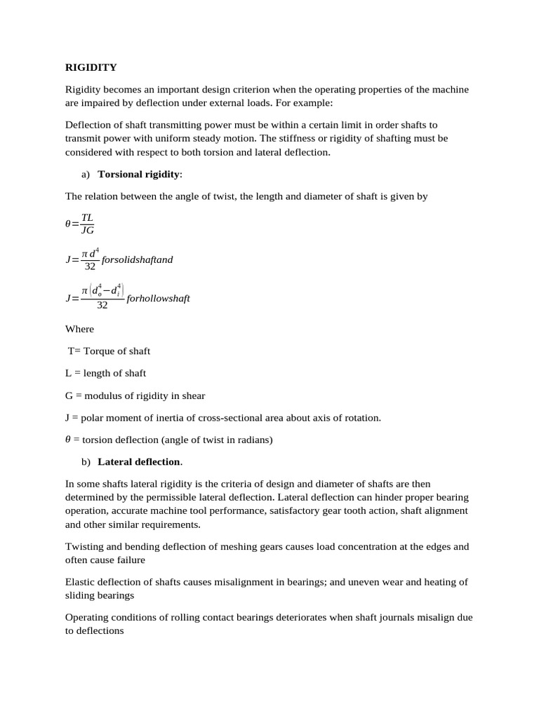 Rigidity Notes and Tutorials | PDF | Buckling | Beam (Structure)