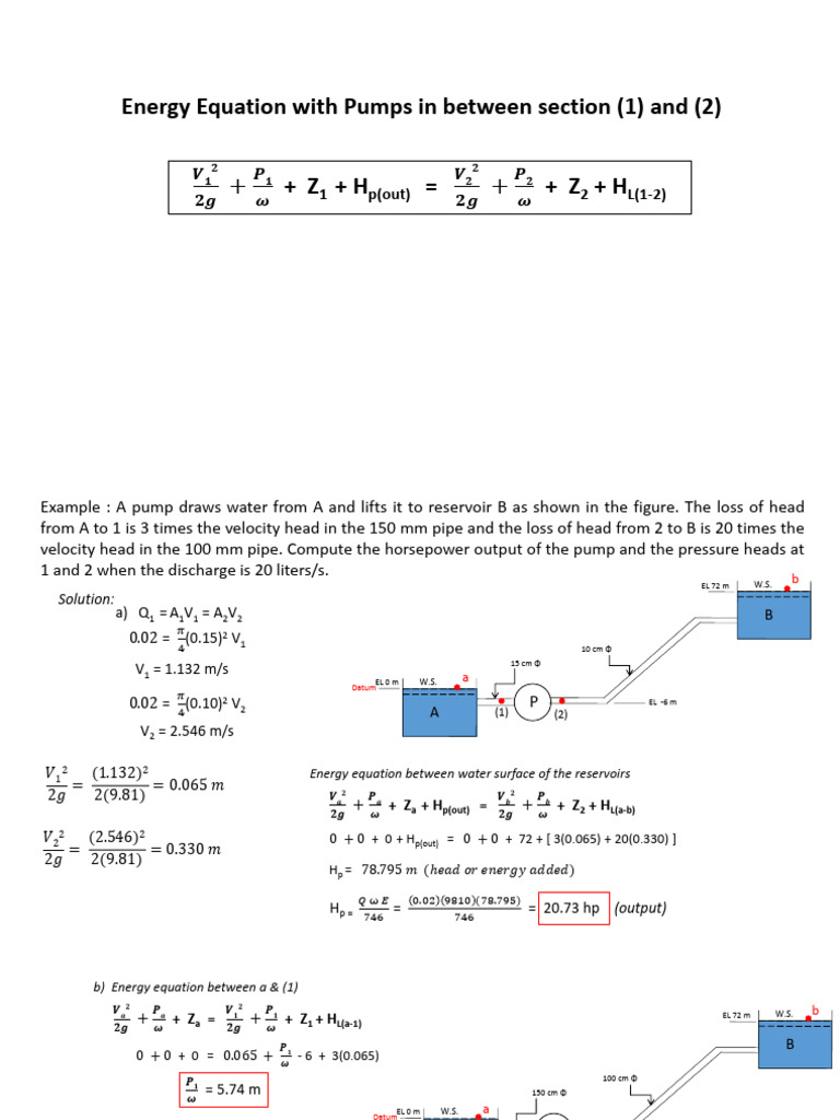 5 Flow With Pumps and Turbines | PDF | Pump | Fluid Mechanics