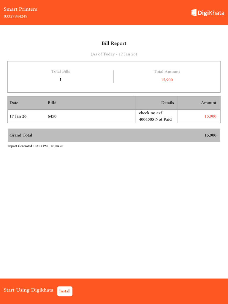 Bill Book1768640674811 | PDF