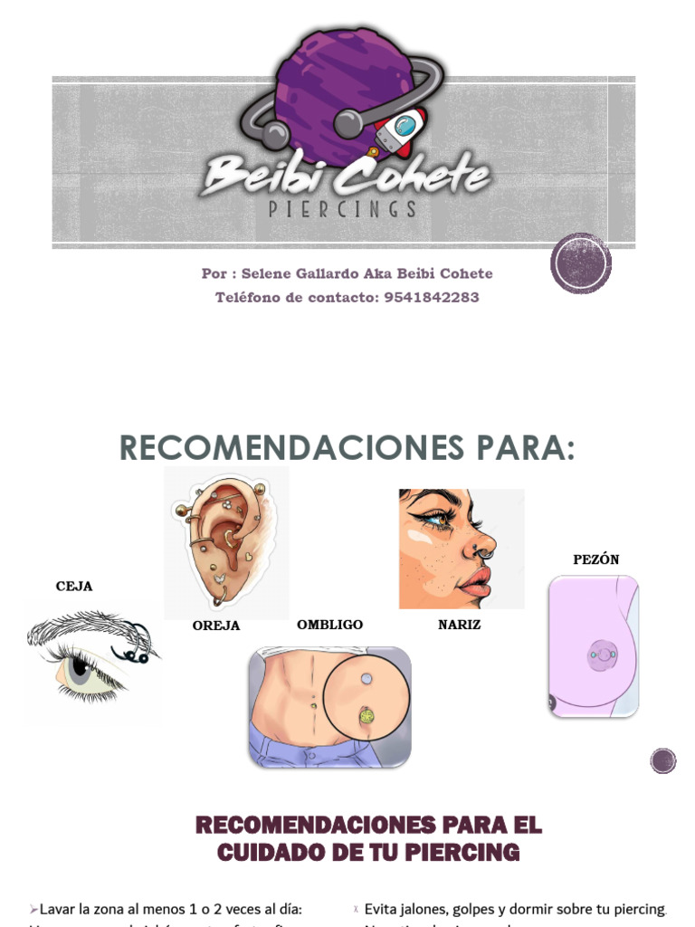 Cuidados Esenciales para Piercings | PDF