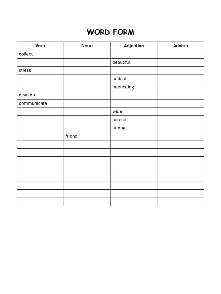 WORD FORM | PDF