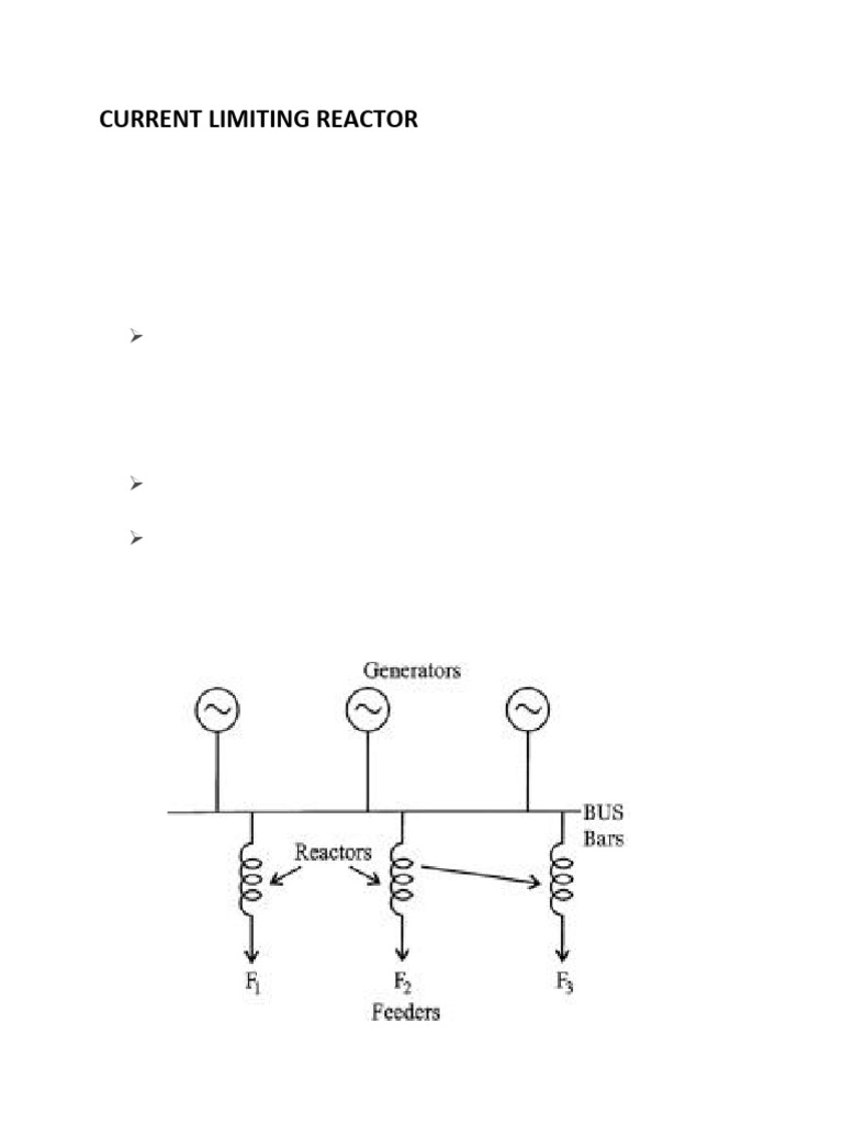 Current Limiting Reactor Overview | PDF | Inductor | Electricity