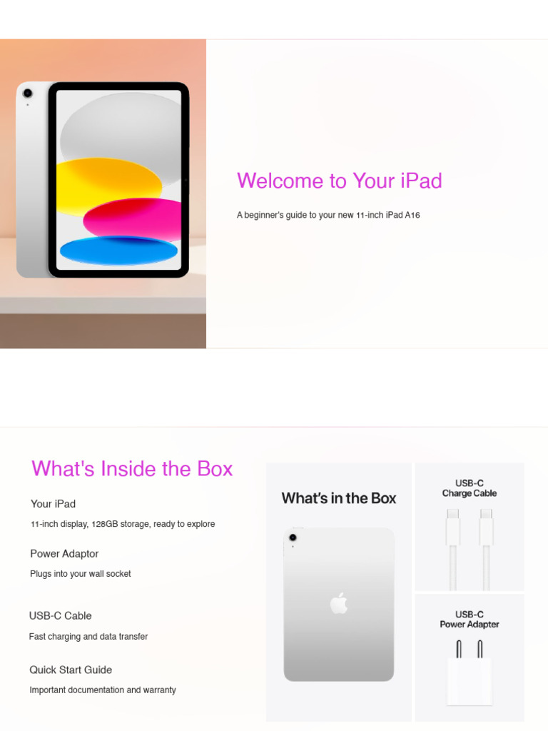 Welcome to Your iPad | PDF