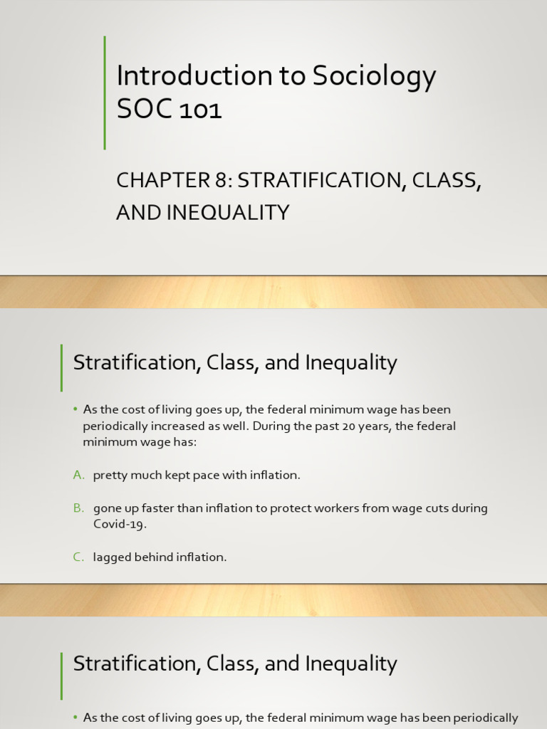 Understanding Social Stratification and Inequality | PDF | Cost Of ...