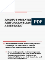 Product Oriented Performance Based Assessment1