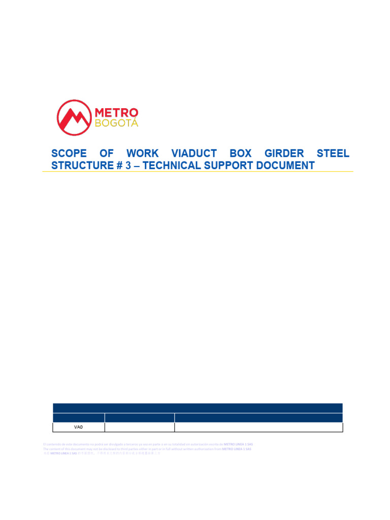 Bogotá Metro Viaduct Steel Structure Guide | PDF | Safety | Concrete