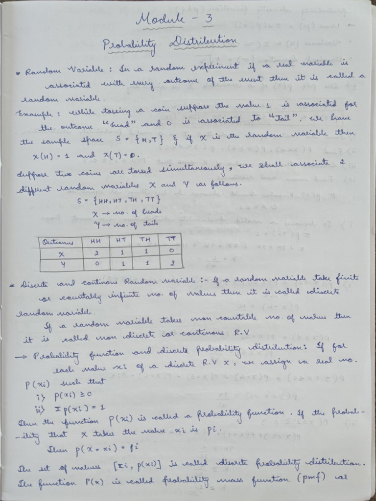 Maths m3 | PDF