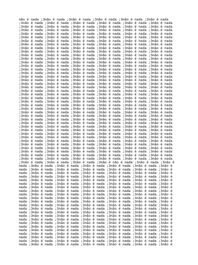 Conteúdo Repetitivo e Sem Significado | PDF