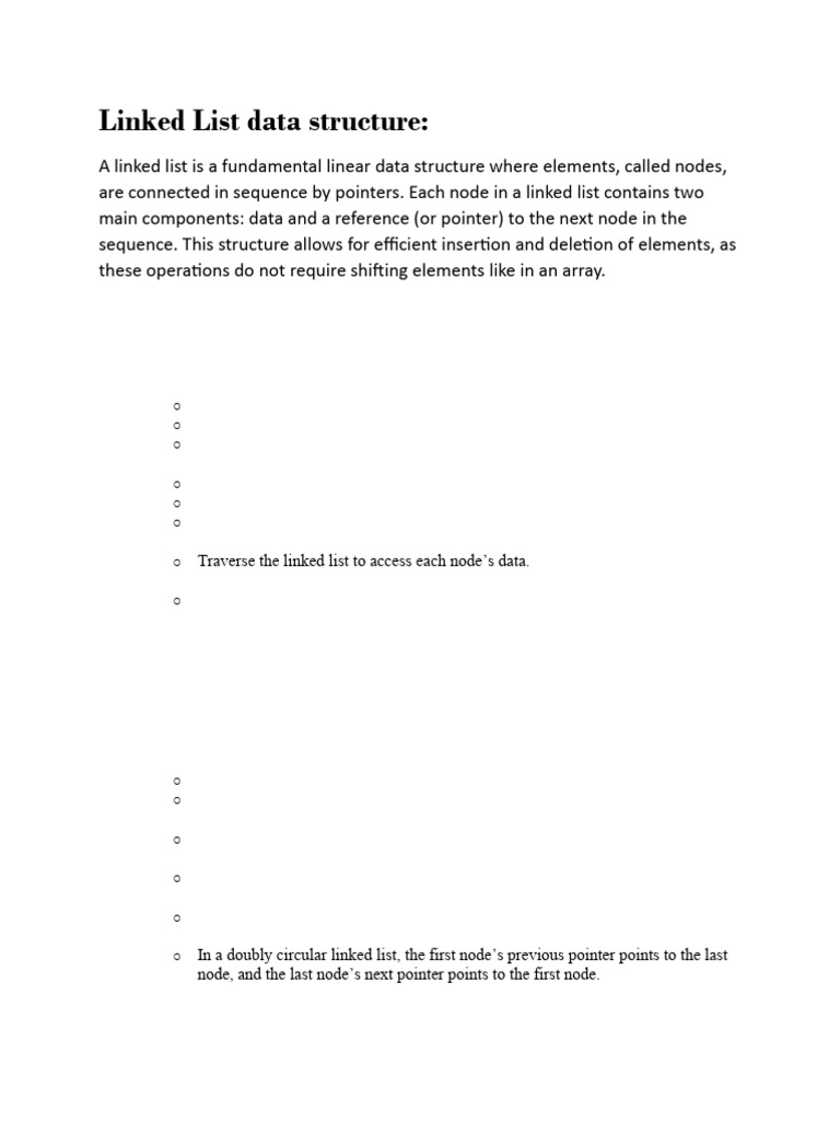 Linked List | PDF | Computing | Information Science