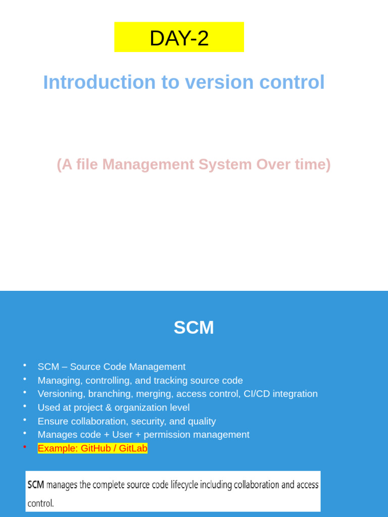 Day2 Introduction to Git and CICD-6thJan2026 | PDF