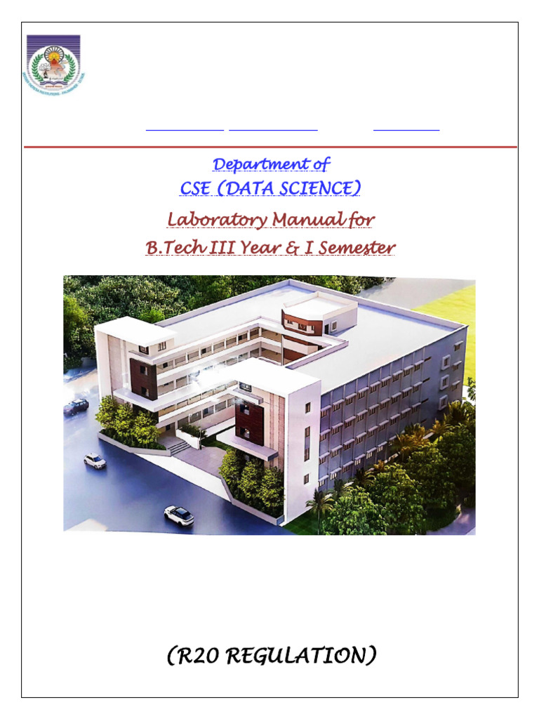 B.Tech AI Lab Manual for Data Science | PDF | Engineering