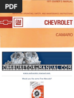 Download 1971 Chevrolet Camaro OM Ocr by Endry Enrique Rincn Vargas SN98488832 doc pdf