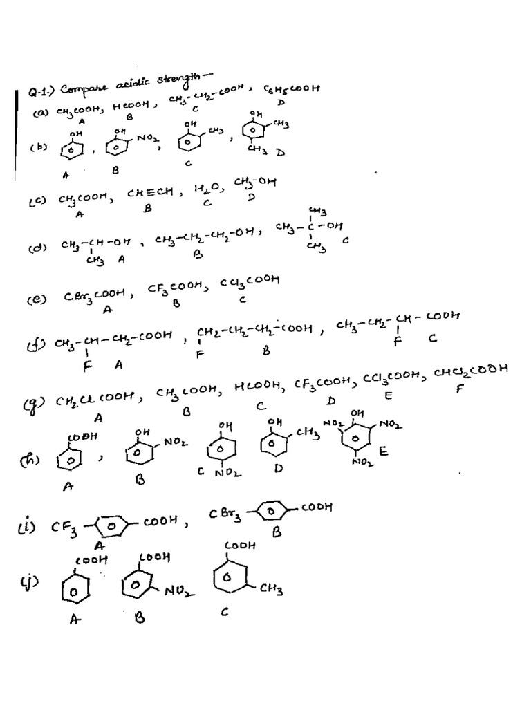 Acidic Basic Strength | PDF