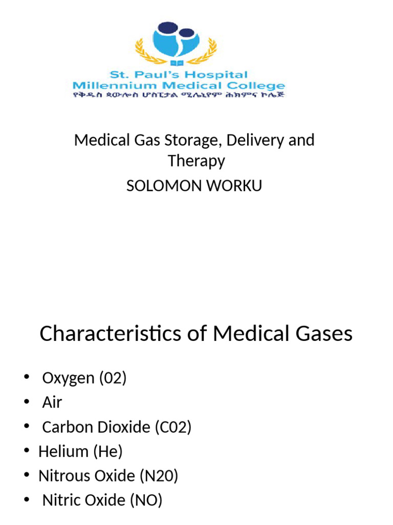 Medical Gas Storage and Delivery Guide | PDF | Atmosphere Of Earth | Oxygen