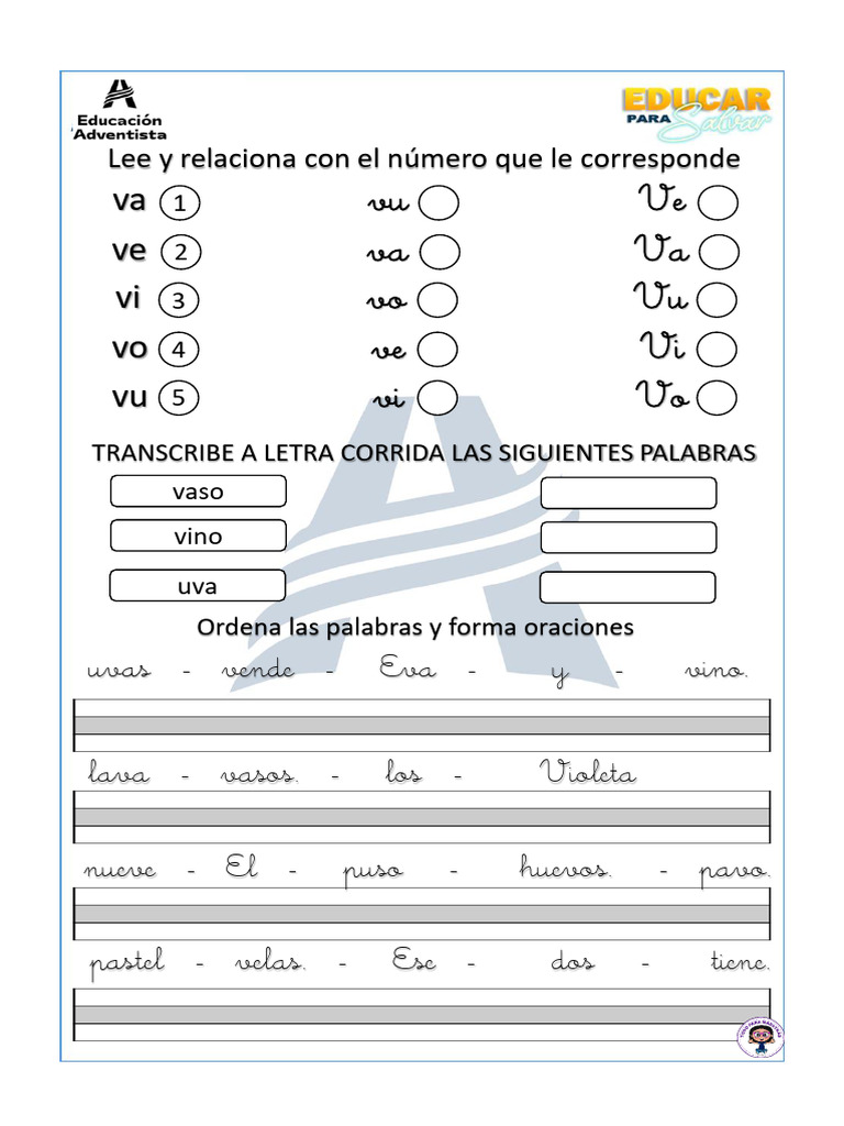 Actividades de Lectura y Escritura Infantil | PDF
