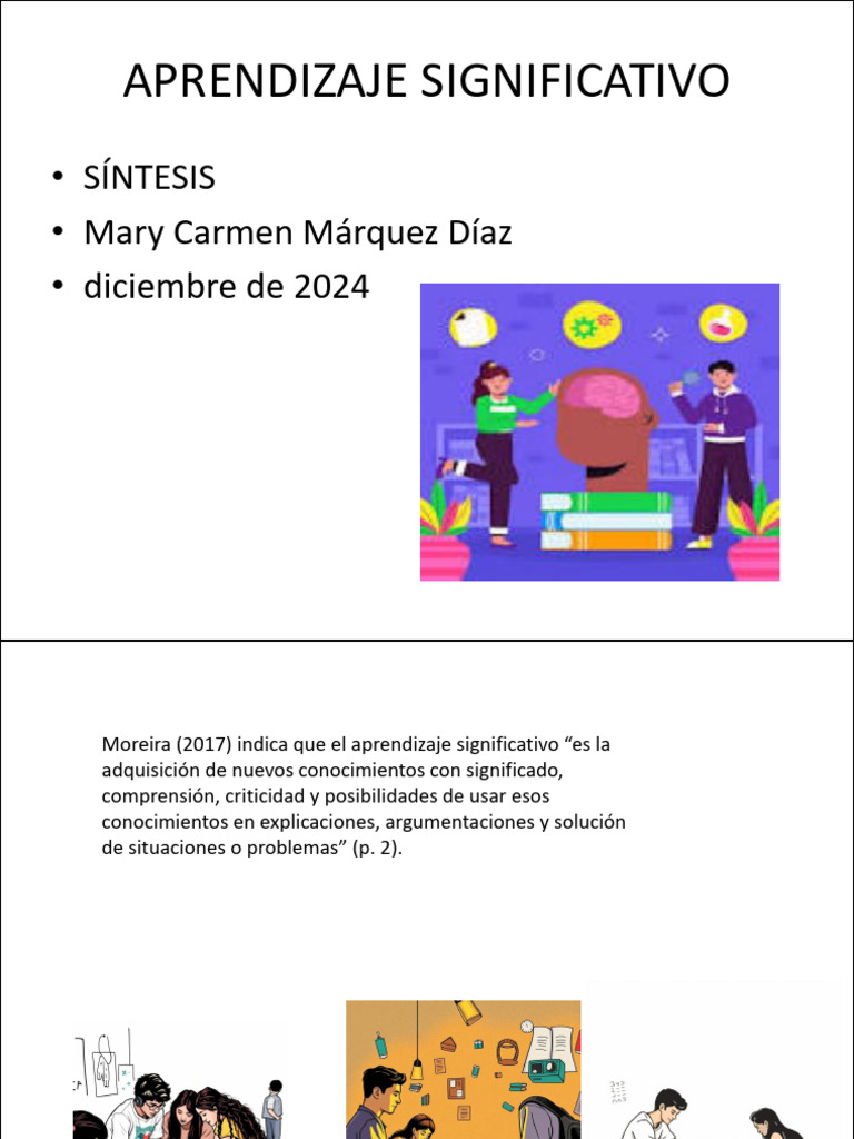 Principios del Aprendizaje Significativo | PDF | Aprendizaje | Ciencia ...