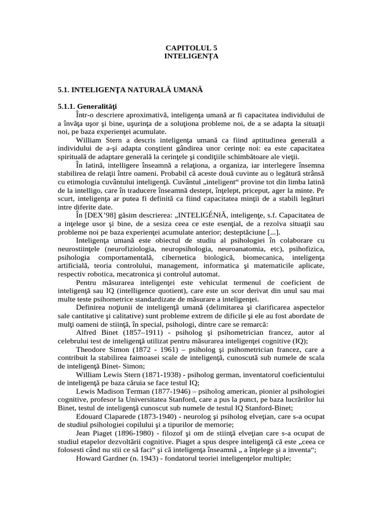 5 Inteligenta | PDF