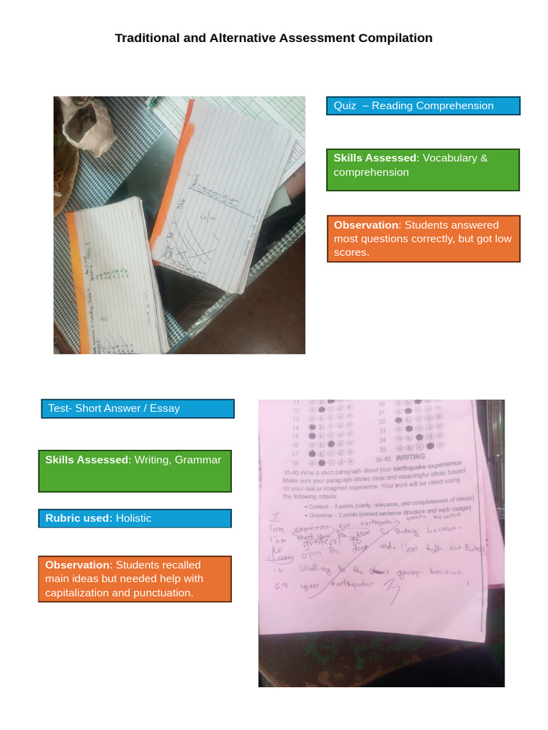 Assessment Strategies for Student Skills | PDF